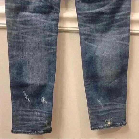 Madewell Slim Straight Distressed Jeans Size 24 - Picture 9 of 15